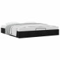 vidaXL Struttura Letto Pouf senza Materasso Nero 160x200 cm in Tessuto vidaXL Struttura Letto Pouf senza Materasso Nero 160x200 cm in Tessuto