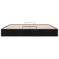 vidaXL Struttura Letto Pouf senza Materasso Nero 160x200 cm in Tessuto vidaXL Struttura Letto Pouf senza Materasso Nero 160x200 cm in Tessuto