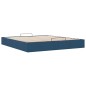 vidaXL Struttura Letto Pouf senza Materasso Blu 180x200cm in Tessuto vidaXL Struttura Letto Pouf senza Materasso Blu 180x200cm in Tessuto