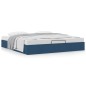 vidaXL Struttura Letto Pouf senza Materasso Blu 200x200 cm in Tessuto vidaXL Struttura Letto Pouf senza Materasso Blu 200x200 cm in Tessuto