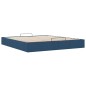 vidaXL Struttura Letto Pouf senza Materasso Blu 200x200 cm in Tessuto vidaXL Struttura Letto Pouf senza Materasso Blu 200x200 cm in Tessuto