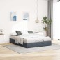 vidaXL Struttura Letto Pouf senza Materasso 140x200 cm in Velluto vidaXL Struttura Letto Pouf senza Materasso 140x200 cm in Velluto