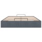 vidaXL Struttura Letto Pouf senza Materasso 140x200 cm in Velluto vidaXL Struttura Letto Pouf senza Materasso 140x200 cm in Velluto