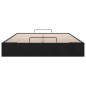 vidaXL Struttura Letto Pouf senza Materasso Nero 140x190 cm in Velluto vidaXL Struttura Letto Pouf senza Materasso Nero 140x190 cm in Velluto