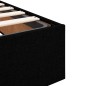 vidaXL Struttura Letto Pouf senza Materasso Nero 140x190 cm in Velluto vidaXL Struttura Letto Pouf senza Materasso Nero 140x190 cm in Velluto