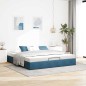 vidaXL Struttura Letto Pouf senza Materasso 200x200 cm in Velluto vidaXL Struttura Letto Pouf senza Materasso 200x200 cm in Velluto