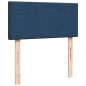 vidaXL Struttura Letto Pouf con Materasso Blu 90x190 cm in Tessuto vidaXL Struttura Letto Pouf con Materasso Blu 90x190 cm in Tessuto
