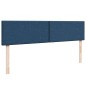 vidaXL Struttura Letto Pouf con Materassi Blu 180x200cm in Tessuto vidaXL Struttura Letto Pouf con Materassi Blu 180x200cm in Tessuto