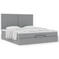 vidaXL Struttura Letto Pouf con Materasso 180x200 cm in Tessuto vidaXL Struttura Letto Pouf con Materasso 180x200 cm in Tessuto