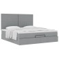 vidaXL Struttura Letto Pouf con Materasso 180x200 cm in Tessuto vidaXL Struttura Letto Pouf con Materasso 180x200 cm in Tessuto