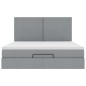 vidaXL Struttura Letto Pouf con Materasso 180x200 cm in Tessuto vidaXL Struttura Letto Pouf con Materasso 180x200 cm in Tessuto