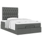 vidaXL Struttura Letto Pouf con Materasso 80x200 cm in Tessuto