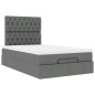 vidaXL Struttura Letto Pouf con Materasso 80x200 cm in Tessuto
