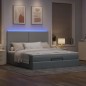 vidaXL Struttura Letto Pouf con Materasso 180x200 cm in Tessuto vidaXL Struttura Letto Pouf con Materasso 180x200 cm in Tessuto