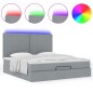 vidaXL Struttura Letto Pouf con Materasso 180x200 cm in Tessuto vidaXL Struttura Letto Pouf con Materasso 180x200 cm in Tessuto
