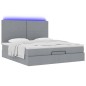 vidaXL Struttura Letto Pouf con Materasso 180x200 cm in Tessuto vidaXL Struttura Letto Pouf con Materasso 180x200 cm in Tessuto