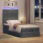 vidaXL Struttura Letto Pouf con Materasso 90x190 cm in Tessuto vidaXL Struttura Letto Pouf con Materasso 90x190 cm in Tessuto