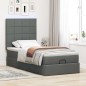 vidaXL Struttura Letto Pouf con Materasso 90x190 cm in Tessuto vidaXL Struttura Letto Pouf con Materasso 90x190 cm in Tessuto