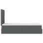 vidaXL Struttura Letto Pouf con Materasso 90x190 cm in Tessuto vidaXL Struttura Letto Pouf con Materasso 90x190 cm in Tessuto