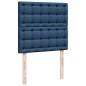 vidaXL Struttura Letto Pouf con Materasso Blu 90x200 cm in Tessuto vidaXL Struttura Letto Pouf con Materasso Blu 90x200 cm in Tessuto