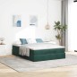 vidaXL Struttura Letto Pouf con Materasso 140x200 cm in Velluto vidaXL Struttura Letto Pouf con Materasso 140x200 cm in Velluto