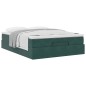 vidaXL Struttura Letto Pouf con Materasso 140x200 cm in Velluto vidaXL Struttura Letto Pouf con Materasso 140x200 cm in Velluto