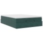 vidaXL Struttura Letto Pouf con Materasso 140x200 cm in Velluto vidaXL Struttura Letto Pouf con Materasso 140x200 cm in Velluto
