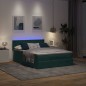 vidaXL Struttura Letto Pouf con Materasso 140x200 cm in Velluto vidaXL Struttura Letto Pouf con Materasso 140x200 cm in Velluto