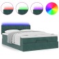 vidaXL Struttura Letto Pouf con Materasso 140x200 cm in Velluto vidaXL Struttura Letto Pouf con Materasso 140x200 cm in Velluto
