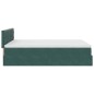 vidaXL Struttura Letto Pouf con Materasso 140x200 cm in Velluto vidaXL Struttura Letto Pouf con Materasso 140x200 cm in Velluto