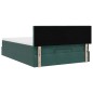 vidaXL Struttura Letto Pouf con Materasso 140x200 cm in Velluto vidaXL Struttura Letto Pouf con Materasso 140x200 cm in Velluto