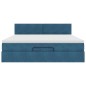 vidaXL Struttura Letto Pouf con Materasso 180x200 cm in Velluto vidaXL Struttura Letto Pouf con Materasso 180x200 cm in Velluto