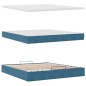 vidaXL Struttura Letto Pouf con Materasso 180x200 cm in Velluto vidaXL Struttura Letto Pouf con Materasso 180x200 cm in Velluto