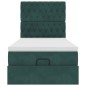 vidaXL Struttura Letto Pouf con Materassi 80x200 cm Velluto vidaXL Struttura Letto Pouf con Materassi 80x200 cm Velluto