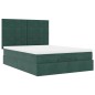 vidaXL Struttura Letto Pouf con Materassi 140x200 cm in Velluto vidaXL Struttura Letto Pouf con Materassi 140x200 cm in Velluto