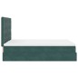vidaXL Struttura Letto Pouf con Materassi 140x200 cm in Velluto vidaXL Struttura Letto Pouf con Materassi 140x200 cm in Velluto