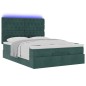 vidaXL Struttura Letto Pouf con Materassi 140x200 cm in Velluto vidaXL Struttura Letto Pouf con Materassi 140x200 cm in Velluto