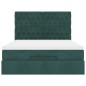 vidaXL Struttura Letto Pouf con Materassi 140x200 cm in Velluto vidaXL Struttura Letto Pouf con Materassi 140x200 cm in Velluto