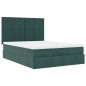 vidaXL Struttura Letto Pouf con Materassi 140x200 cm in Velluto vidaXL Struttura Letto Pouf con Materassi 140x200 cm in Velluto