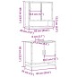 vidaXL Set Mobili da Bagno 2 pz Rovere Sonoma in Legno Multistrato vidaXL Set Mobili da Bagno 2 pz Rovere Sonoma in Legno Multistrato
