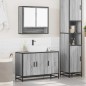 vidaXL Set Mobili da Bagno 2 pz Grigio Sonoma in Legno Multistrato