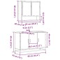 vidaXL Set Mobili da Bagno 2 pz Grigio Sonoma in Legno Multistrato