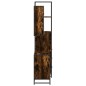 vidaXL Set Mobili da Bagno 3 pz Rovere Fumo in Legno Multistrato vidaXL Set Mobili da Bagno 3 pz Rovere Fumo in Legno Multistrato