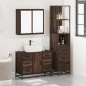 vidaXL Set Mobili da Bagno 3 pz Rovere Marrone in Legno Multistrato vidaXL Set Mobili da Bagno 3 pz Rovere Marrone in Legno Multistrato