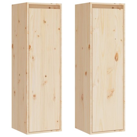 Pensili 2 pz 30x30x100 cm in Legno Massello di Pino