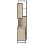vidaXL Set Mobili da Bagno 3 pz Rovere Sonoma in Legno Multistrato vidaXL Set Mobili da Bagno 3 pz Rovere Sonoma in Legno Multistrato