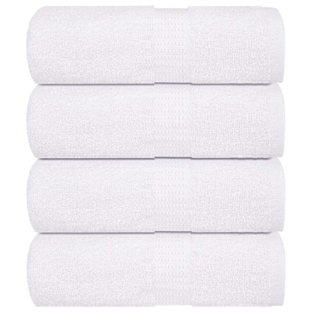 vidaXL Asciugamani per Sapone 4 pz Bianco 30x30cm 360 g/m² 100% Cotone