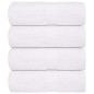 vidaXL Asciugamani per Sapone 4 pz Bianco 30x30cm 360 g/m² 100% Cotone