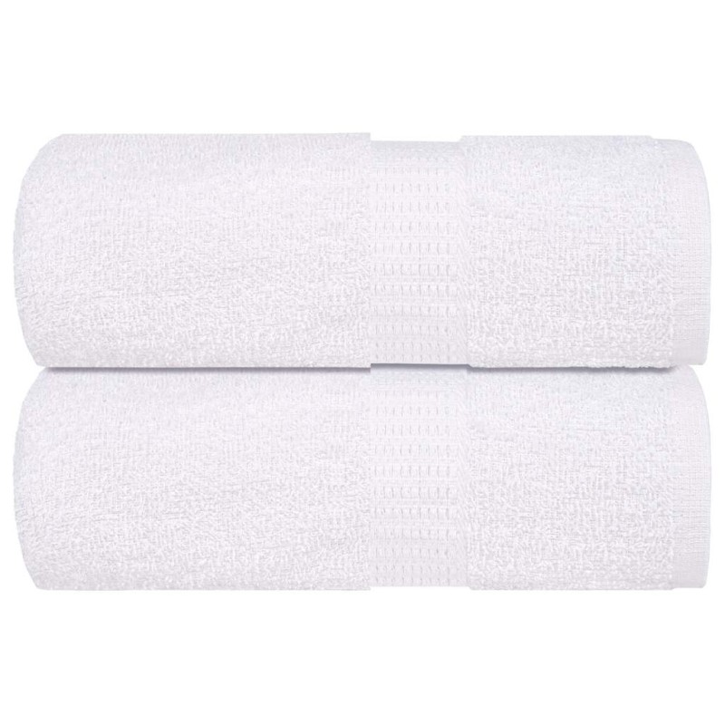 vidaXL Salviette 2 pz Bianche 15x21 cm 360 g/m² 100% Cotone