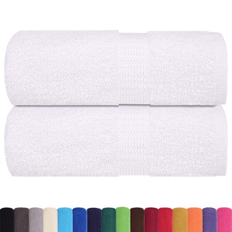 vidaXL Salviette 2 pz Bianche 15x21 cm 360 g/m² 100% Cotone